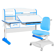 комплект anatomica uniqa парта + кресло + надстройка + подставка для книг Anatomica Uniqa Set