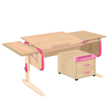 парта дэми сут-25-03к 120 см раздельная с тумбой и приставкой Дэми СУТ-25-03К